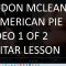 Don Mclean – American Pie Guitar Lesson Part 1