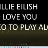 Billie Eilish – I Love You – Play Along video