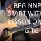 Thumb Nail for video 1 beginner guitar lessons